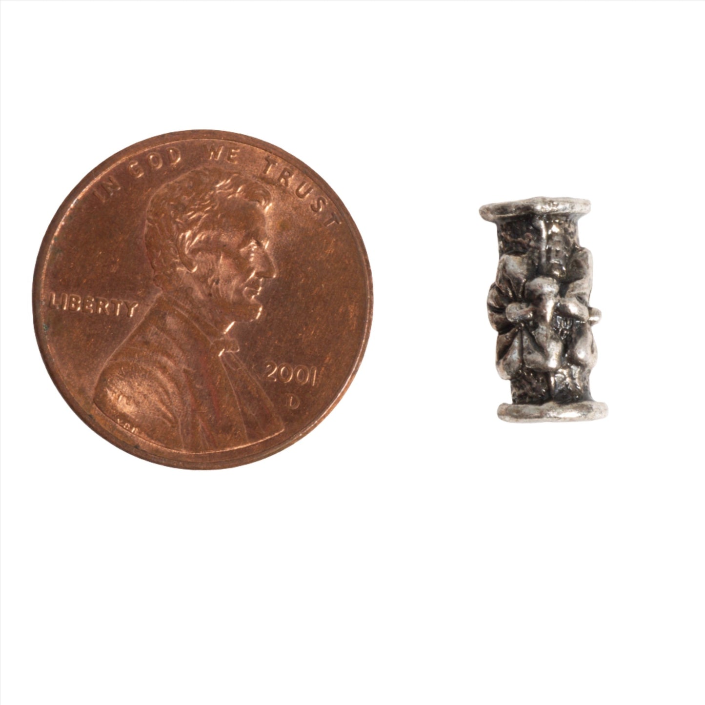13mm x 6mm Flower Post Bead - Available in Antique Pewter & Gold Finishes - CBS 11/6393