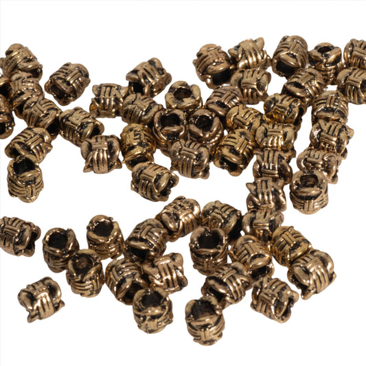 Gold or Solid Pewter Bead 5.8mm x 5.3mm - Sold by Pack of 100 - CBS5/B600