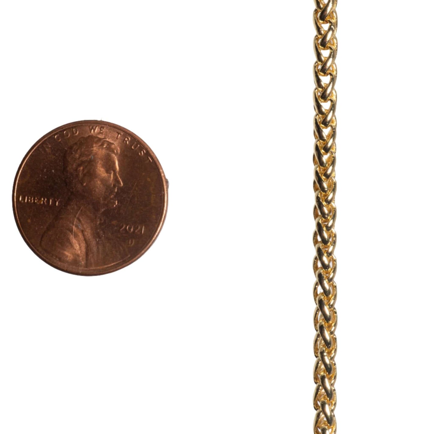 3mm Wheat Byzantine Chain Sold by The Foot - CH 857