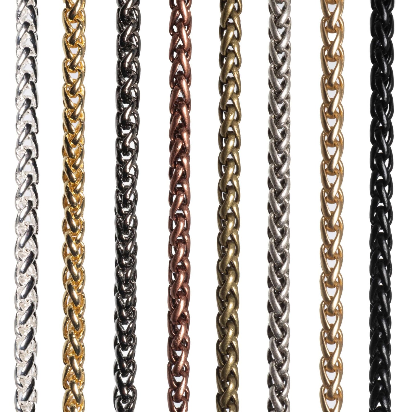 3mm Wheat Byzantine Chain Sold by The Foot - CH 857