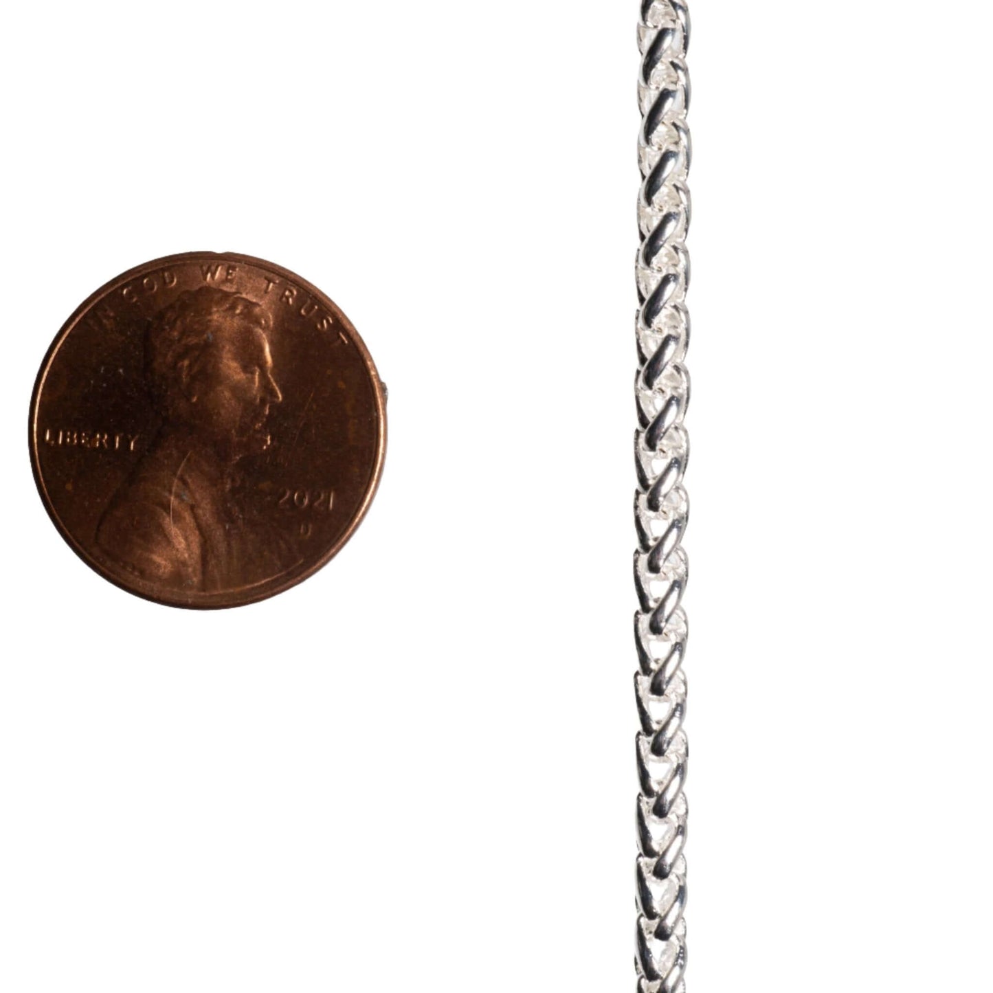 3mm Wheat Byzantine Chain Sold by The Foot - CH 857