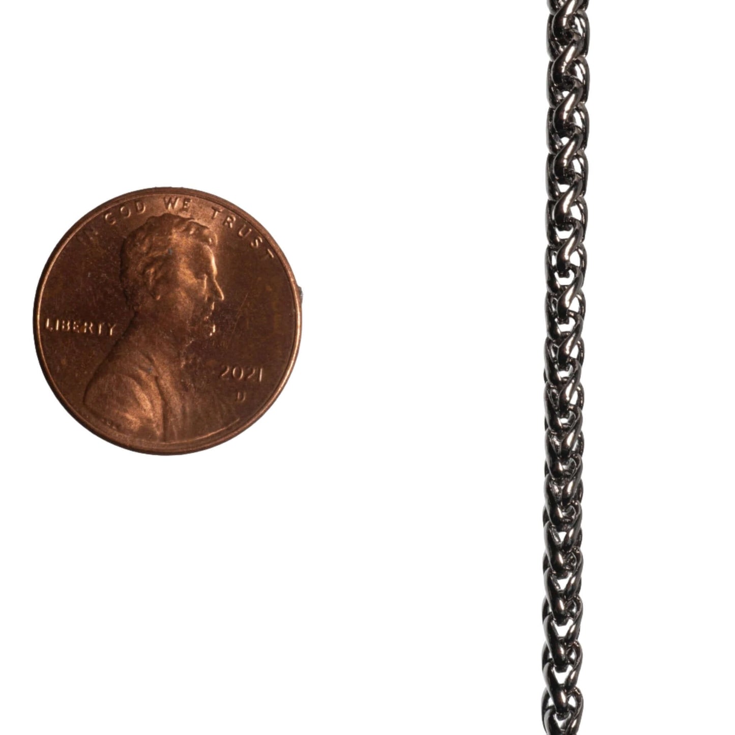 3mm Wheat Byzantine Chain Sold by The Foot - CH 857
