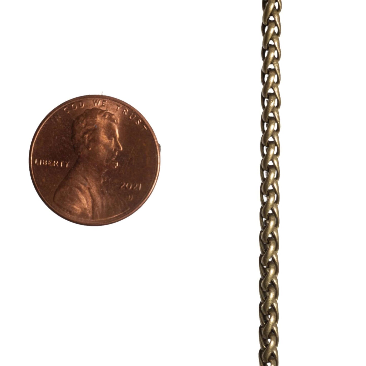 3mm Wheat Byzantine Chain Sold by The Foot - CH 857
