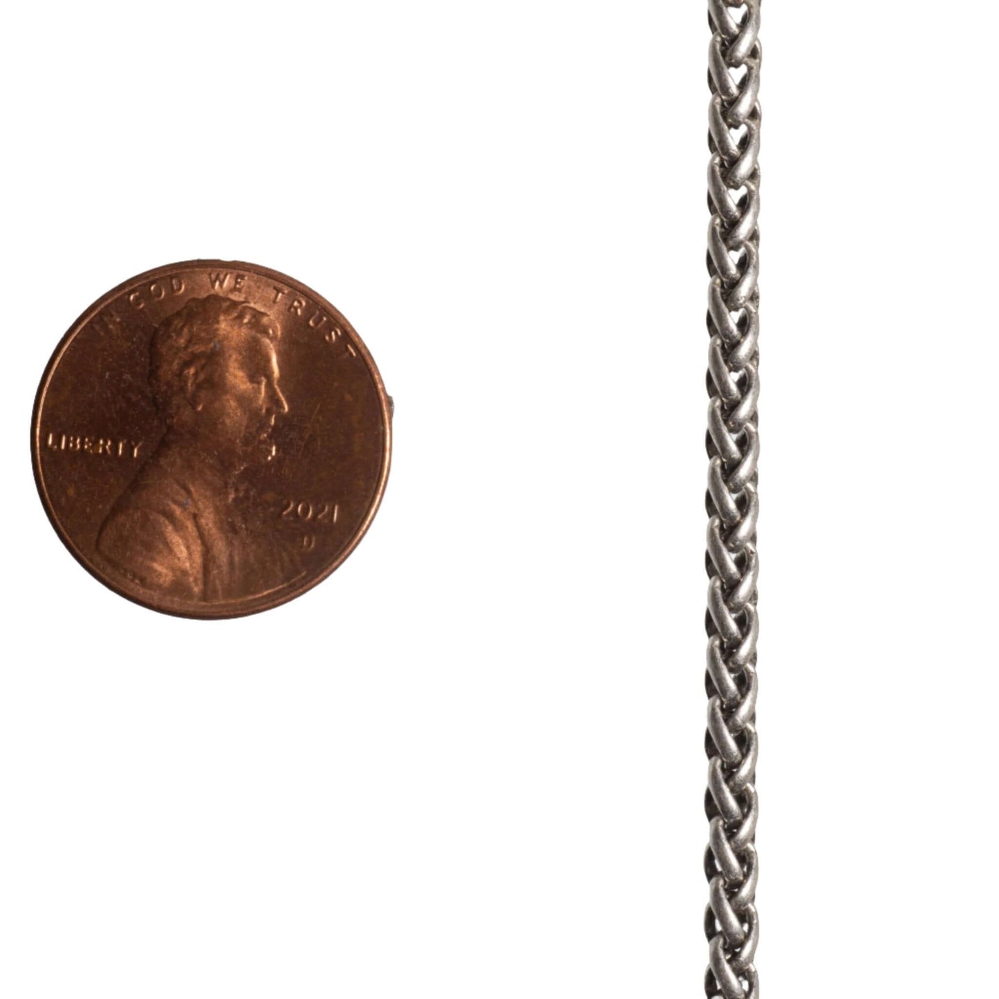 3mm Wheat Byzantine Chain Sold by The Foot - CH 857