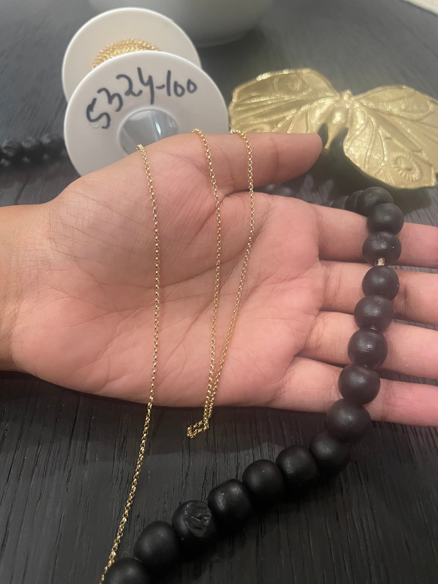 14Kt Gold Filled 1.2mm Heavy Rolo Chain - 100ft