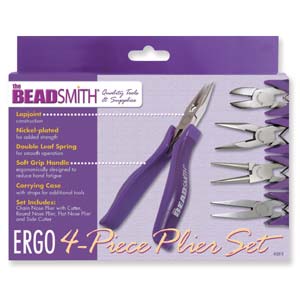 Plier Set 4 piece Purple Lap Joint Ergo The Beadsmith ER810