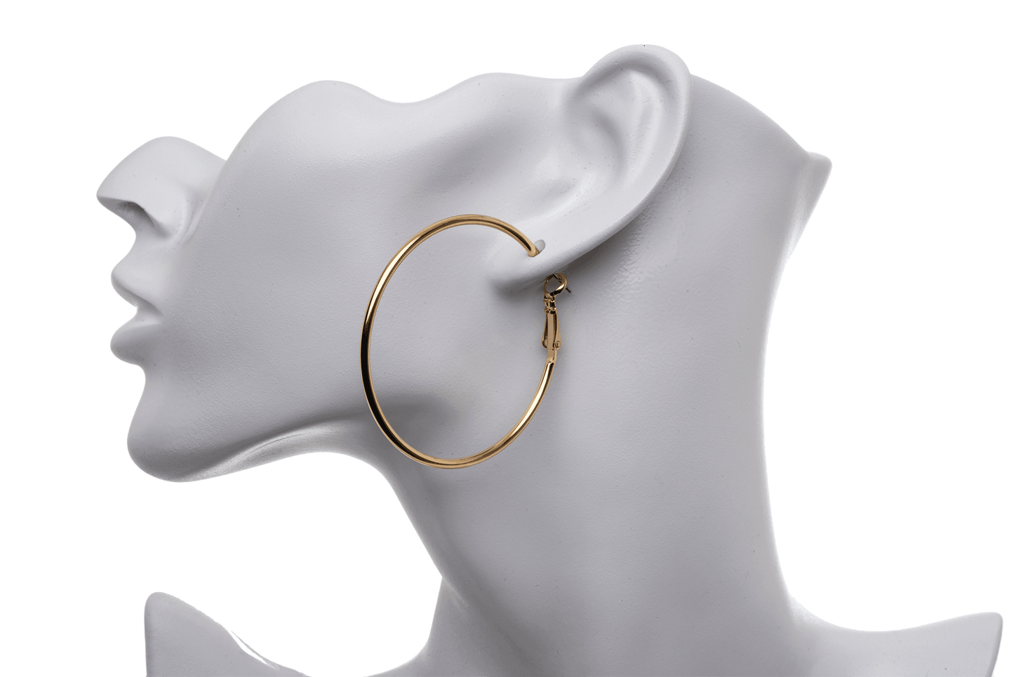 50mm Large Hoop Earrings - Made of hollow 2mm tube wire - Sold individually - EW5016