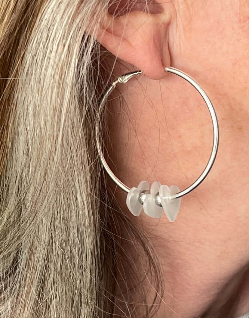 50mm Large Hoop Earrings - Made of hollow 2mm tube wire - Sold individually - EW5016