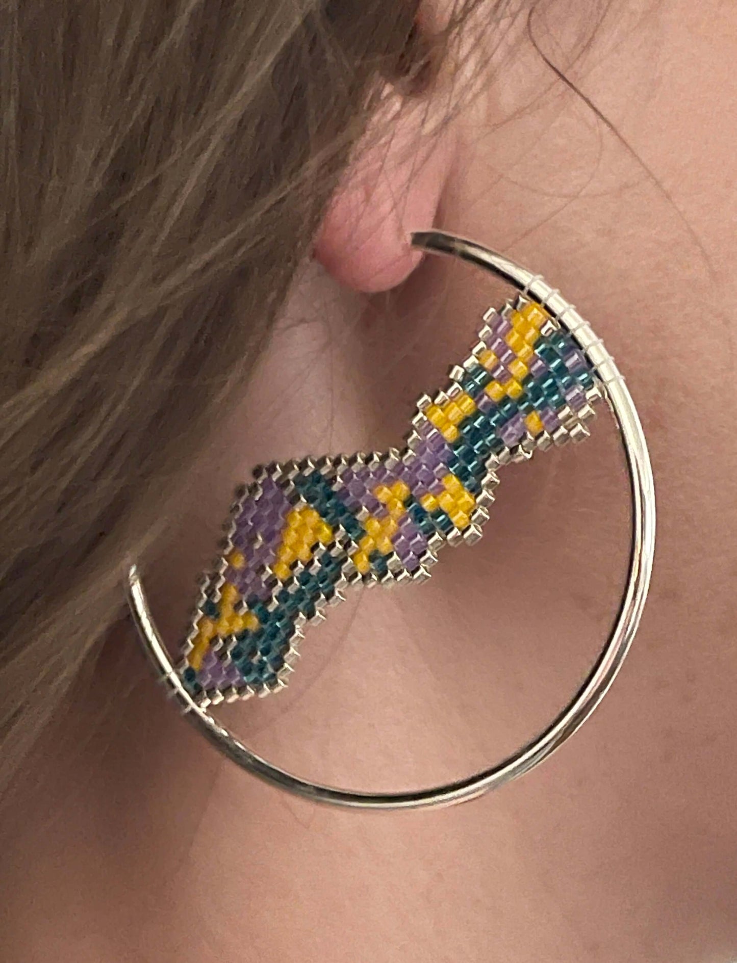 50mm Large Hoop Earrings - Made of hollow 2mm tube wire - Sold individually - EW5016