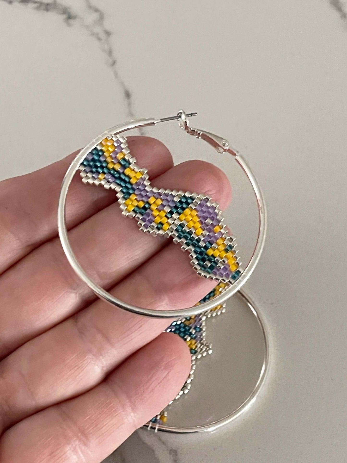 50mm Large Hoop Earrings - Made of hollow 2mm tube wire - Sold individually - EW5016