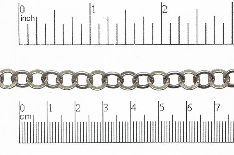 7.9mm x 7.5mm Smooth Flat Cable Chain Sold by The Foot - CH 866