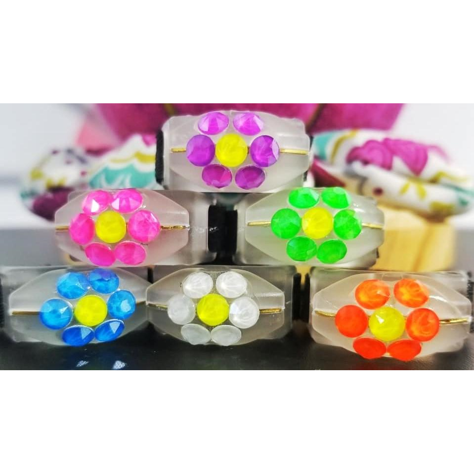 Electric Flower Crystallized Glow-In-the-Dark Ring