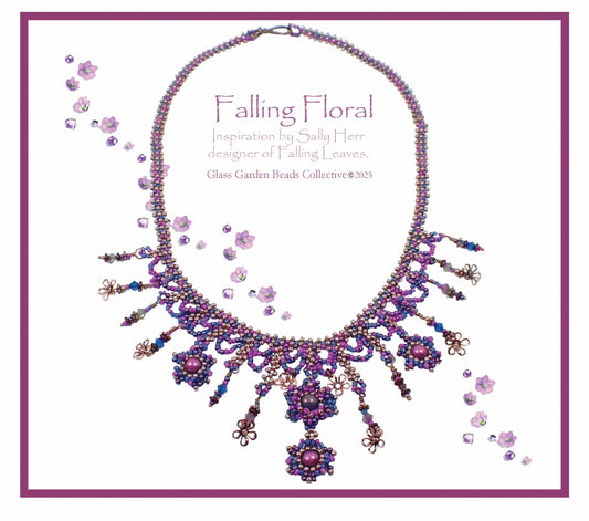 Falling Floral Necklace Digital Directions