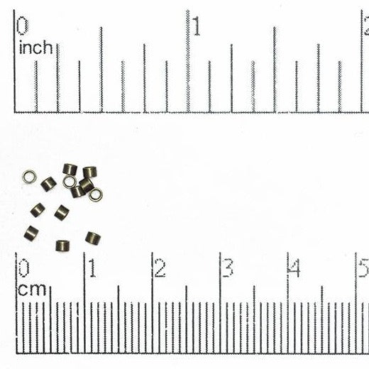Crimp Tube Seamless - Measures 2 x 2mm - Size XXS - Available in Multiple Colors - Sold by the Gross - CRTB2