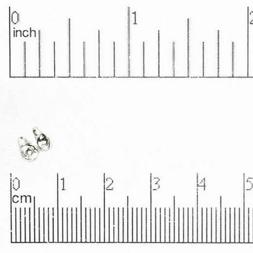 3.2mm Calottes Bead Tip - Available in 6 Finishes - Sold by the Dozen - BTIP