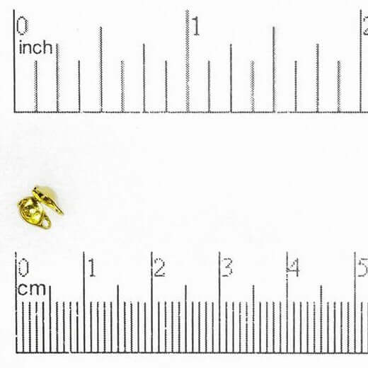 3.2mm Calottes Bead Tip - Available in 6 Finishes - Sold by the Dozen - BTIP