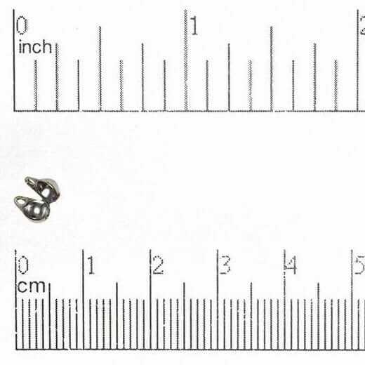 3.2mm Calottes Bead Tip - Available in 6 Finishes - Sold by the Dozen - BTIP