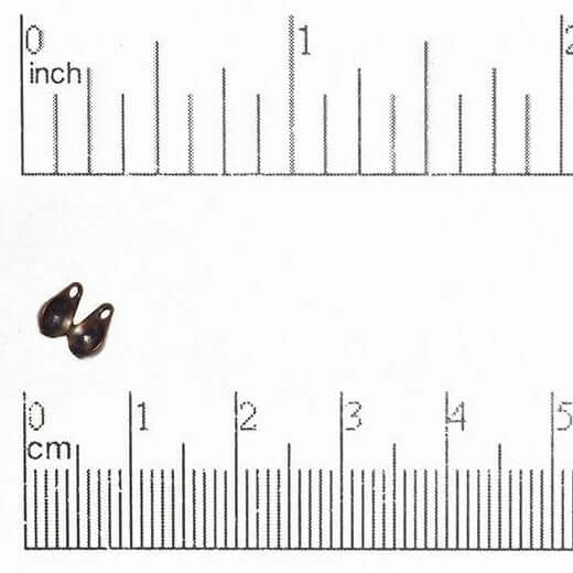 3.2mm Calottes Bead Tip - Available in 6 Finishes - Sold by the Dozen - BTIP