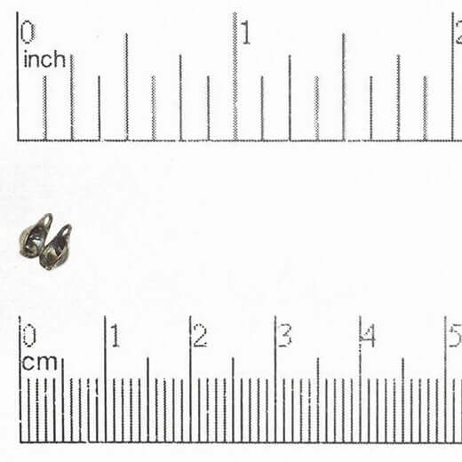 3.2mm Calottes Bead Tip - Available in 6 Finishes - Sold by the Dozen - BTIP