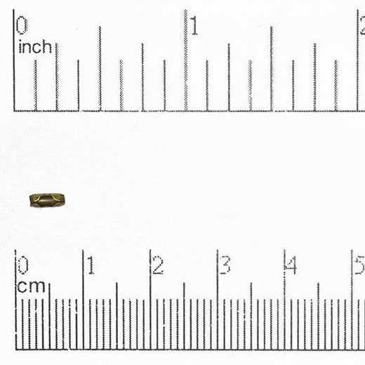 1.5mm Ball Chain Connector Ends - Made of plated brass - Sold in packs of a dozen - BCCON1.5