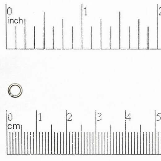 Jump Connector Ring Size Medium - Measures 5mm - 18 Gauge Wire - Available in Stainless Steel - Sold by 25 Gram Packages (Approx. 320pcs) - J/R 5SS