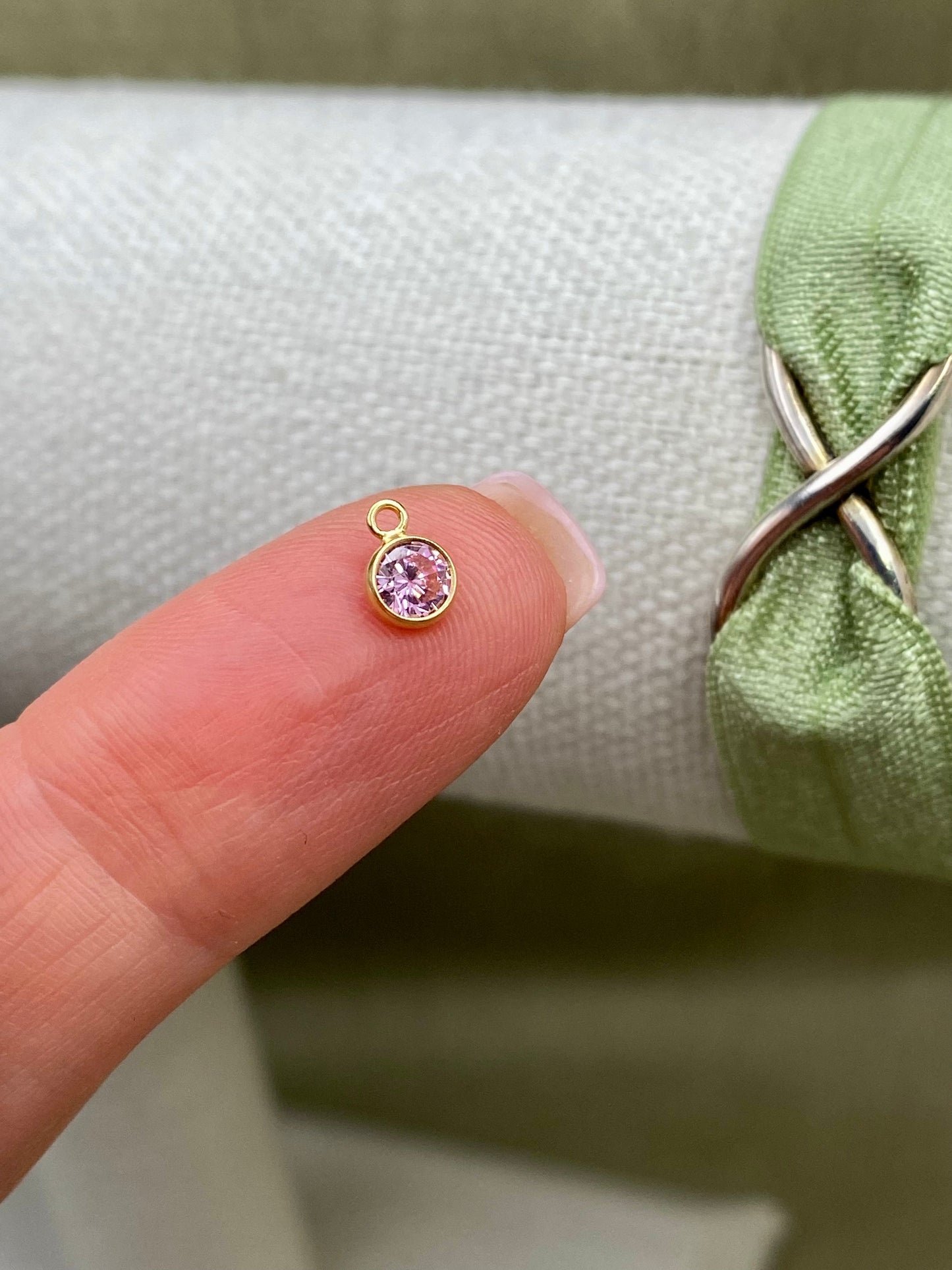 Luxe 4mm Birthstone Charms - Gold Filled - 2 Pack/12 Pack - B37G - Luxe Colors