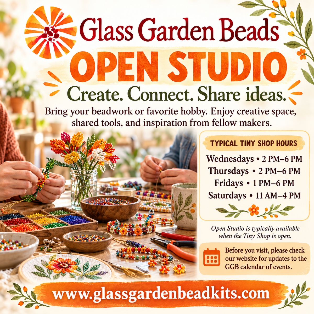 ✨Open Studio at Glass Garden Beads Collective✨