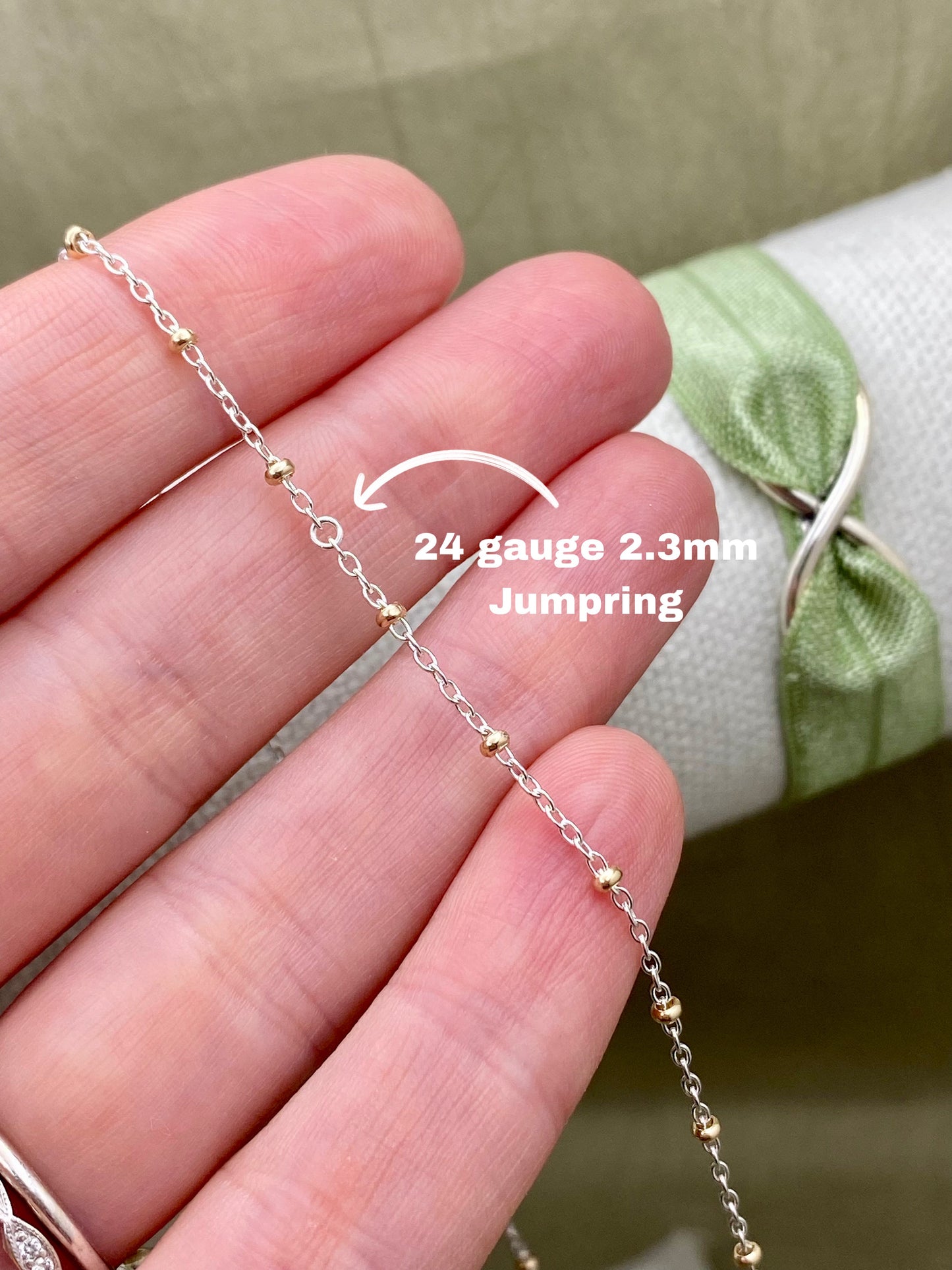 Mixed Metal Satellite Chain 1.35mm - C30