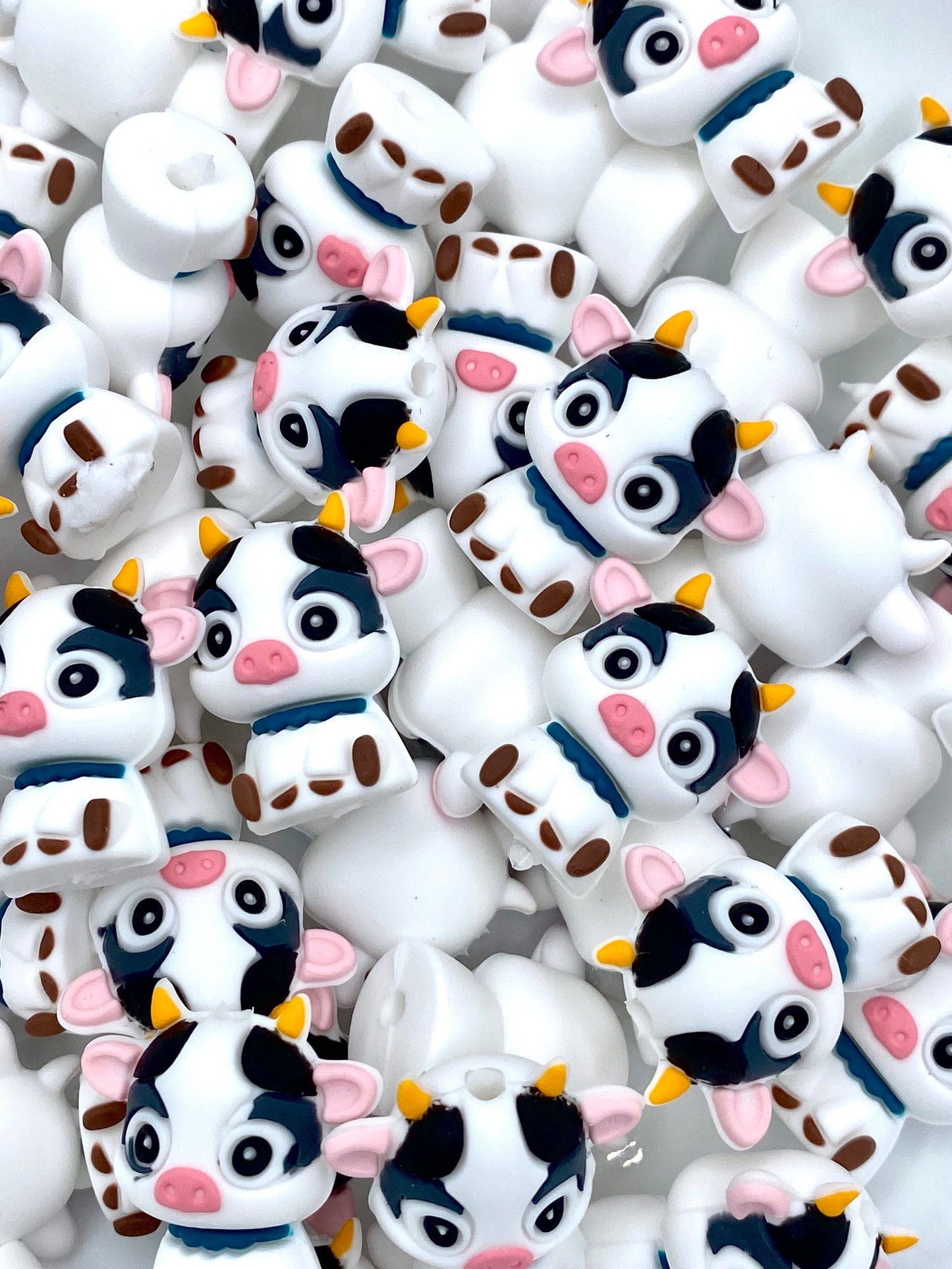All I Need Is This Cow 3D Silicone Focal Beads