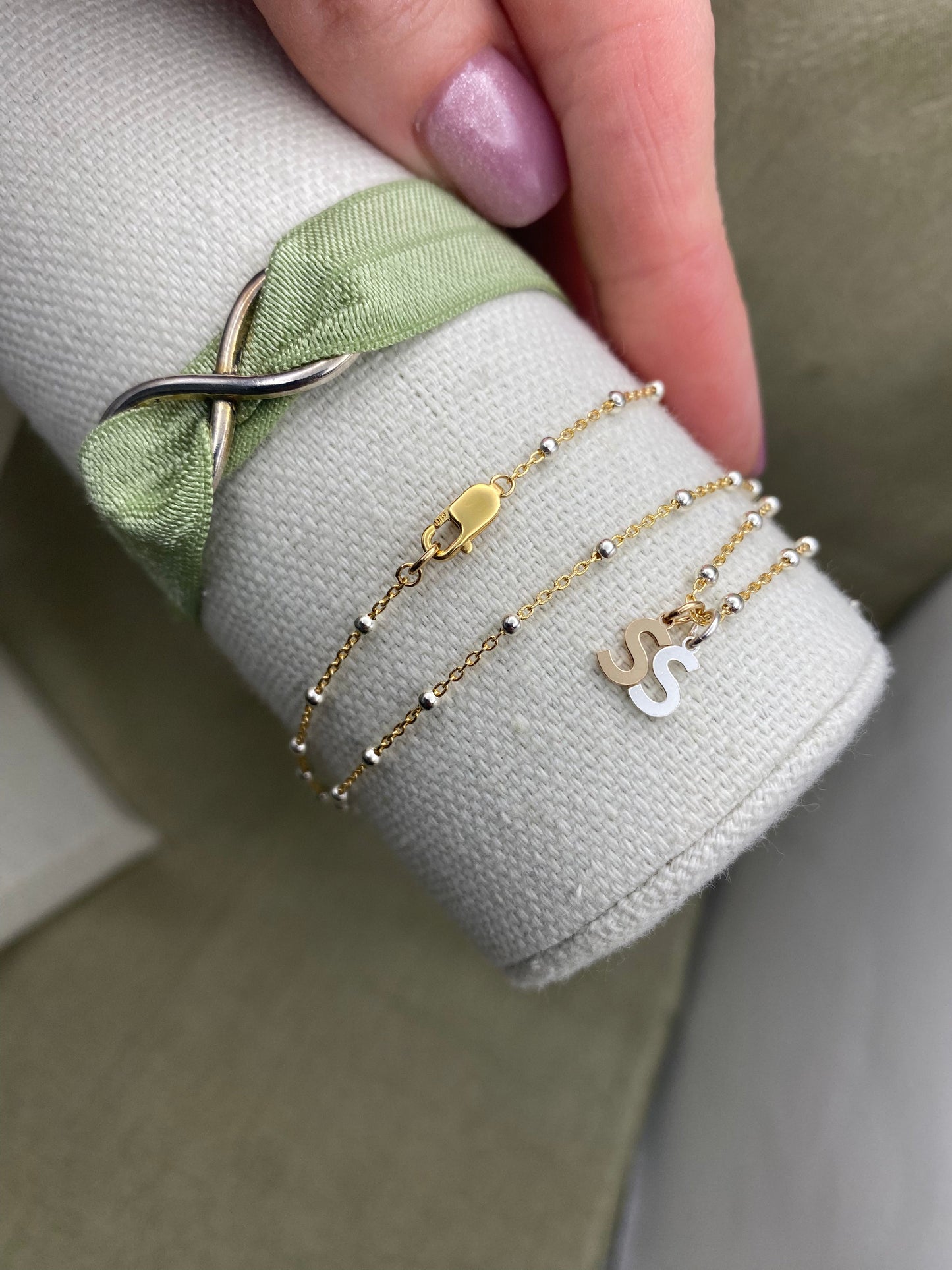 Letter CHARMS - Sterling Silver - F40S