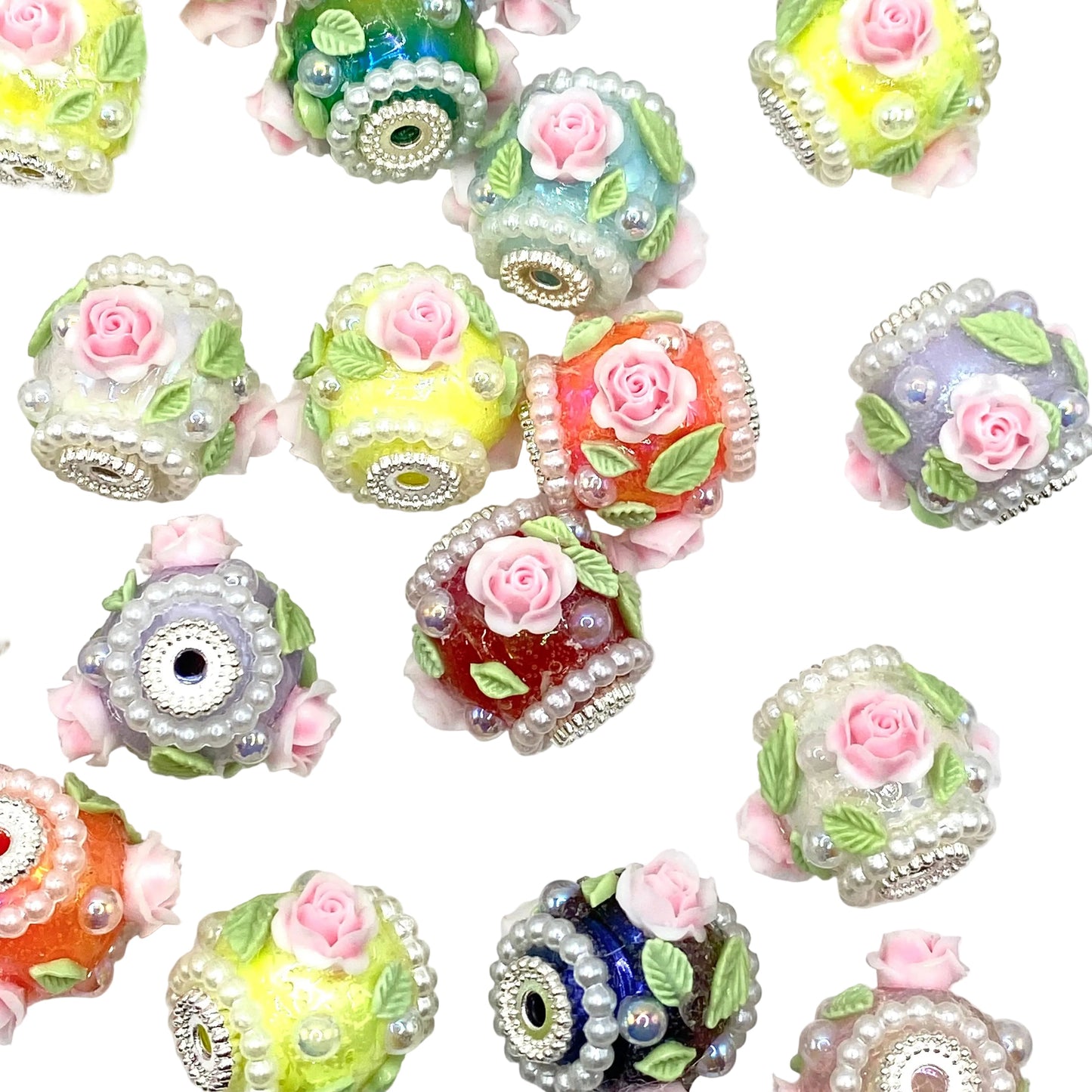 Roses Fall, But The Thorns Remain Fancy Acrylic Beads
