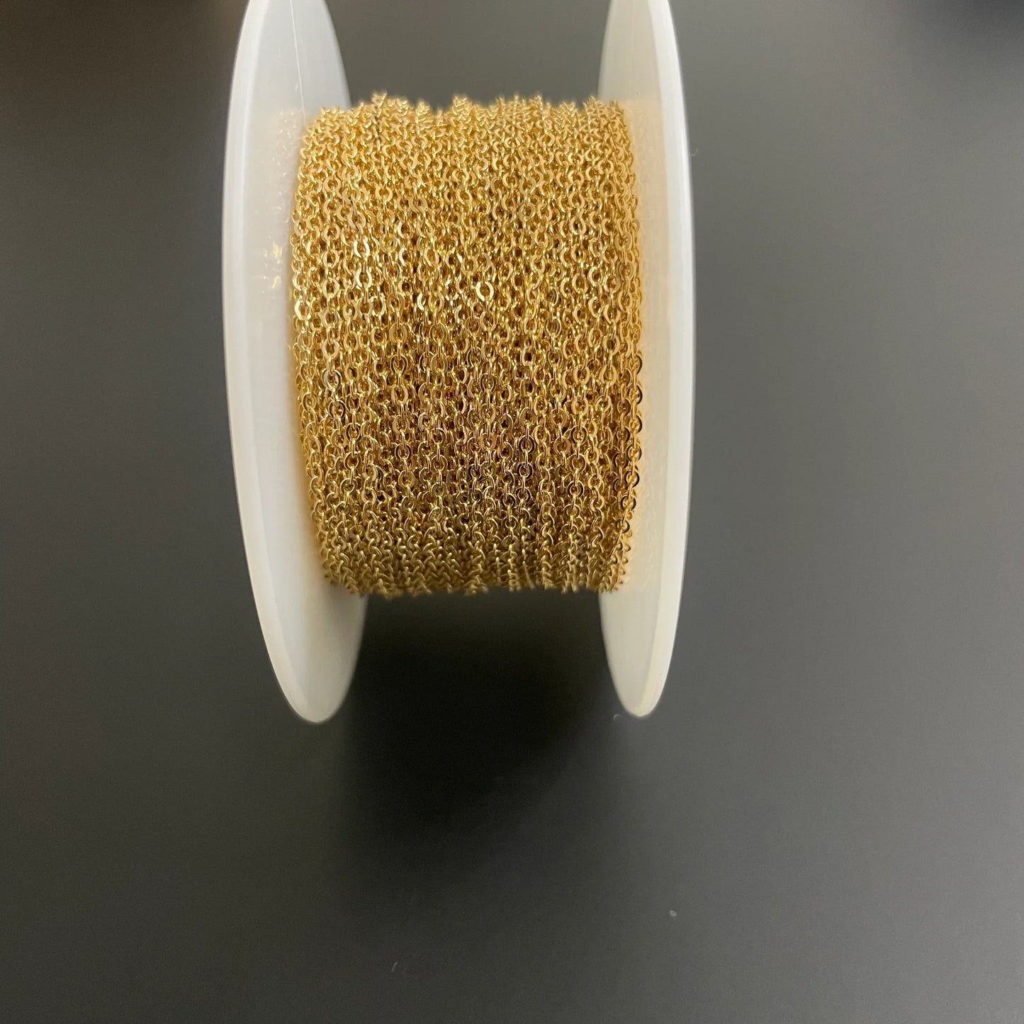 14Kt Gold Filled 1.3mm Flat Cable Chain -20ft