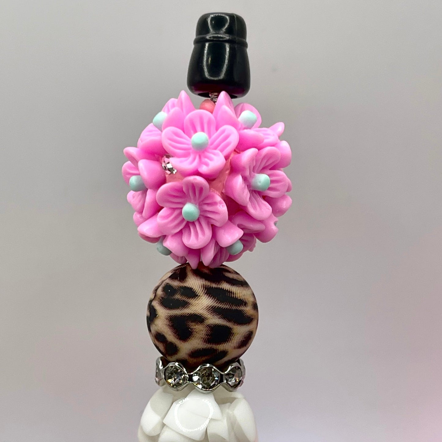 Flowers Make Me Happy Fancy Acrylic Beads