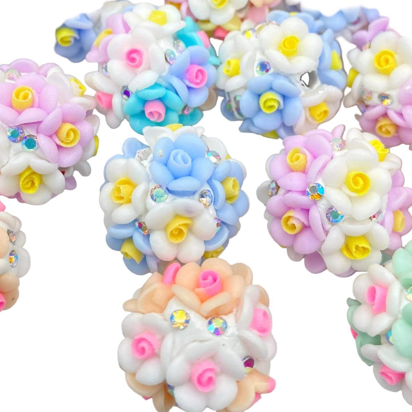 I'm A Succa For Pretty Flowers Fancy Acrylic Beads