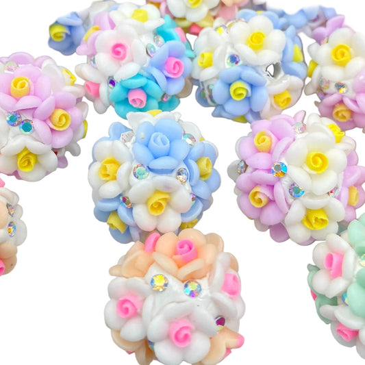 I'm A Succa For Pretty Flowers Fancy Acrylic Beads