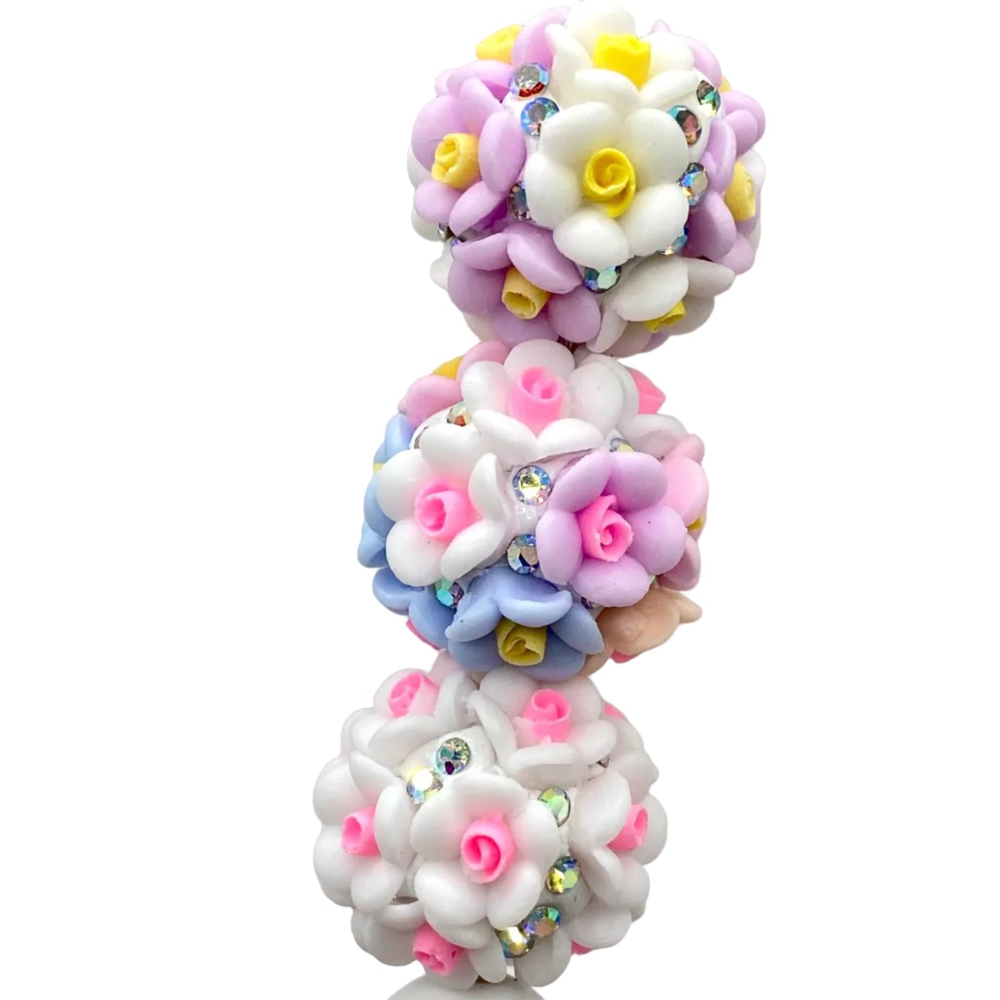I'm A Succa For Pretty Flowers Fancy Acrylic Beads