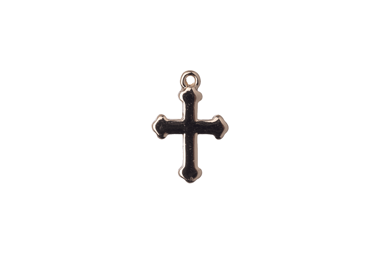 18.5mm x 12.5mm Religious Cross Charm - Made of plated zinc - Sold individually - K127