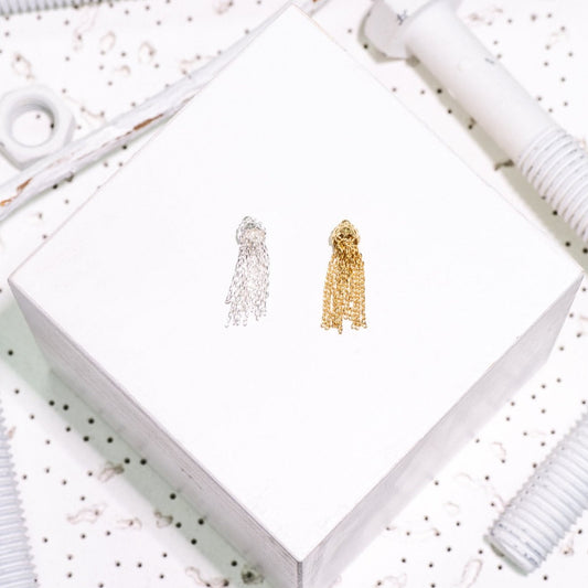 Chain Tassel Charm Sold by the Piece - K135