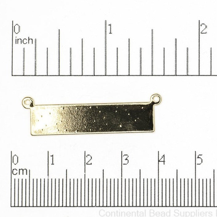 33.5mm x 8.25mm Stampable Plate Charm - Made of Plated Brass - Sold Individually - K136