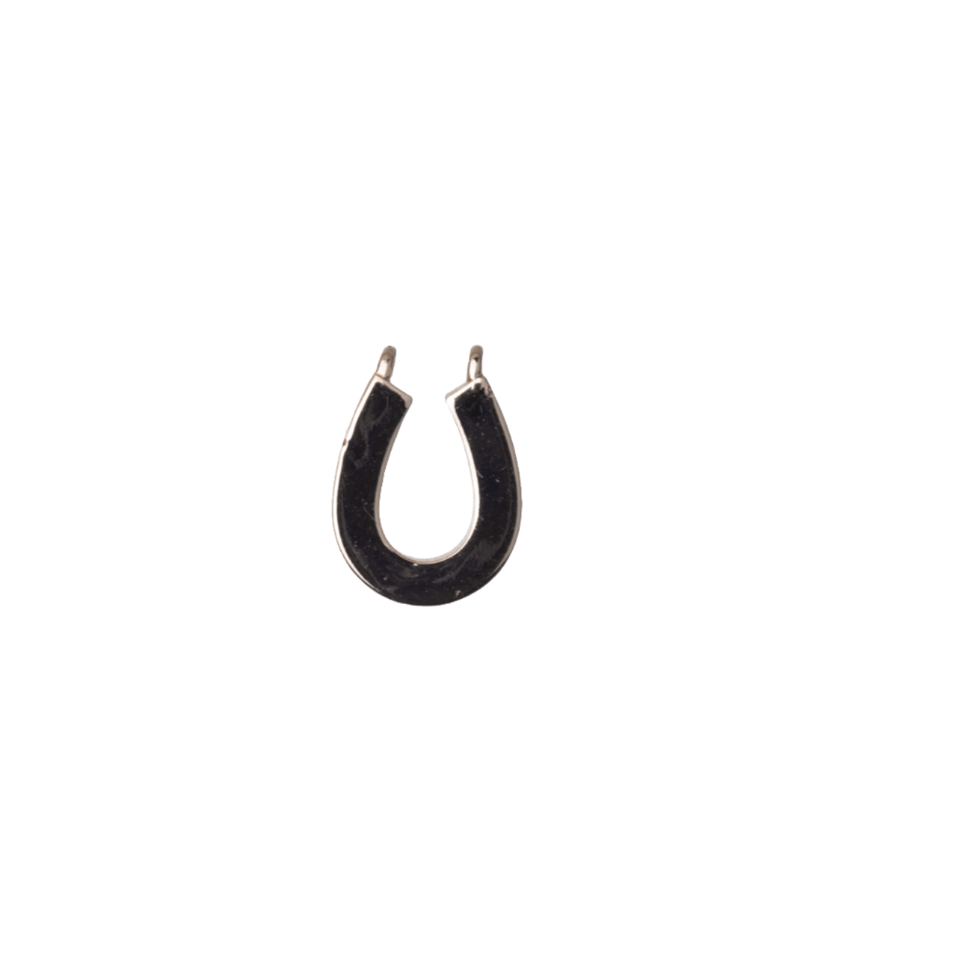 12mm x 8mm Horseshoe Charm - Made of Plated Brass - Sold Individually - K139