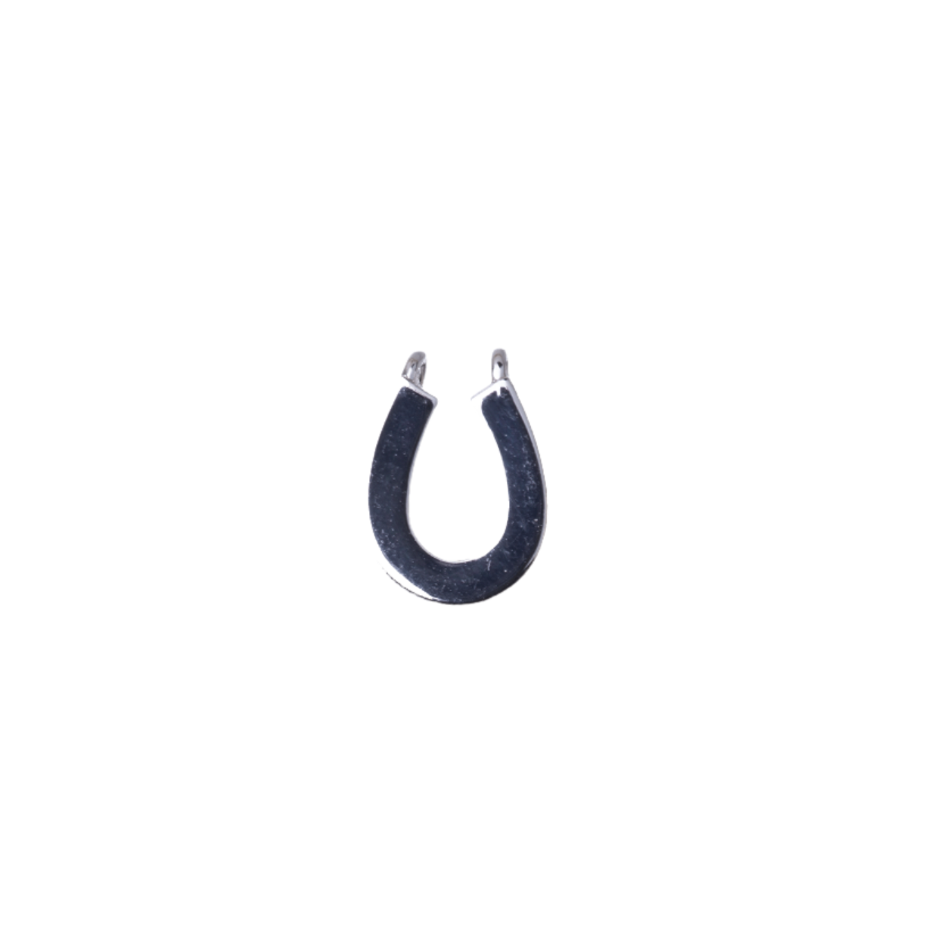 12mm x 8mm Horseshoe Charm - Made of Plated Brass - Sold Individually - K139