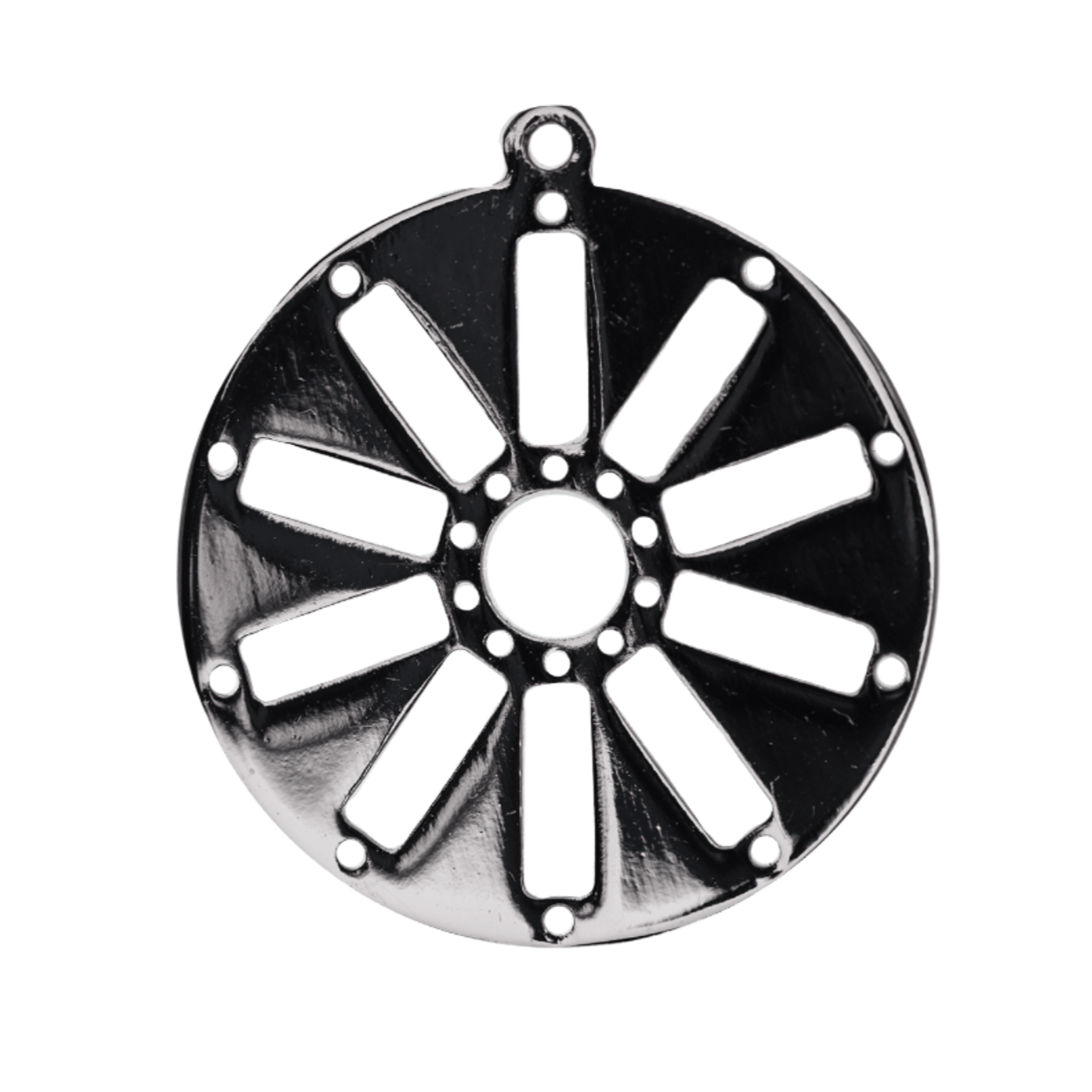 18.5mm Centerline Round Charm - Beadable with 11/0 Seed Beads - Zinc - Available in 7 Finishes - Sold by the Piece - K153
