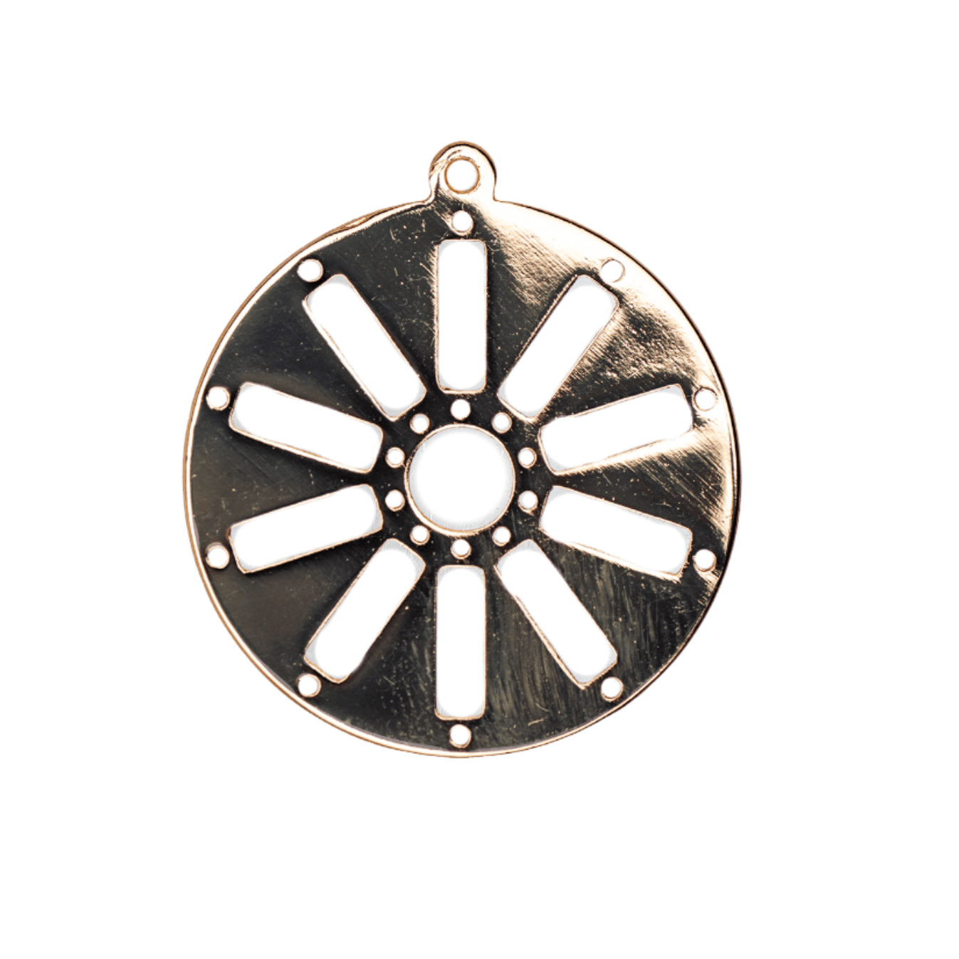 18.5mm Centerline Round Charm - Beadable with 11/0 Seed Beads - Zinc - Available in 7 Finishes - Sold by the Piece - K153