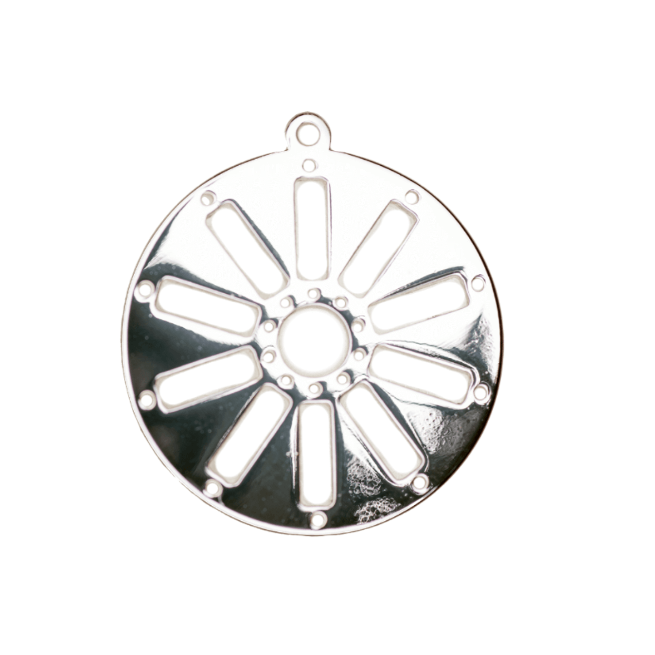 18.5mm Centerline Round Charm - Beadable with 11/0 Seed Beads - Zinc - Available in 7 Finishes - Sold by the Piece - K153