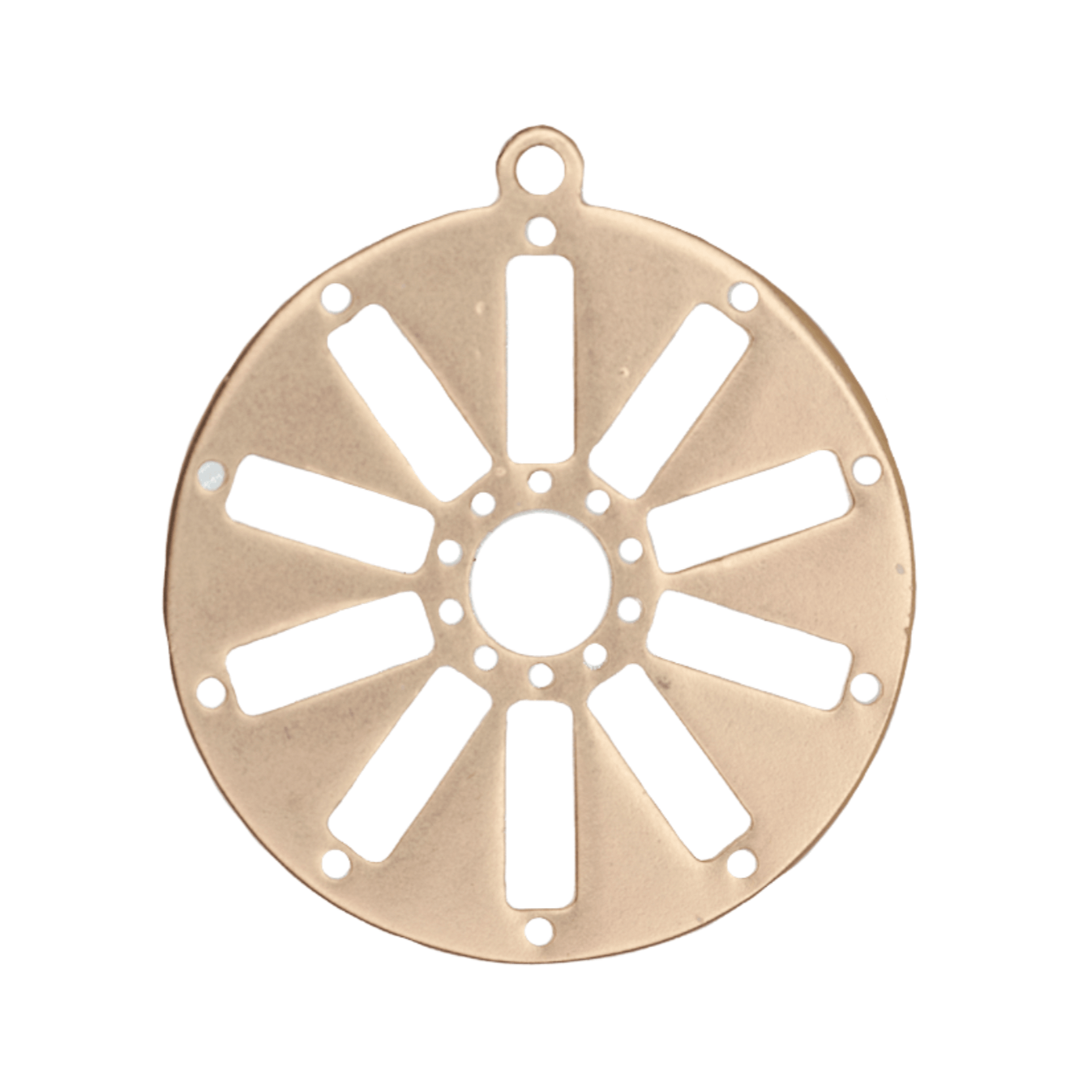 18.5mm Centerline Round Charm - Beadable with 11/0 Seed Beads - Zinc - Available in 7 Finishes - Sold by the Piece - K153