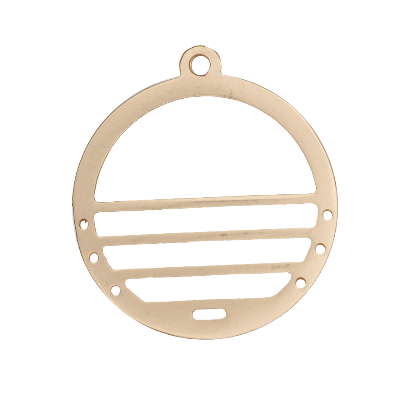24.5mm Centerline Round Charm - Beadable with 11/0 Seed Beads - Zinc - Available in 7 Finishes - Sold by the Piece - K155