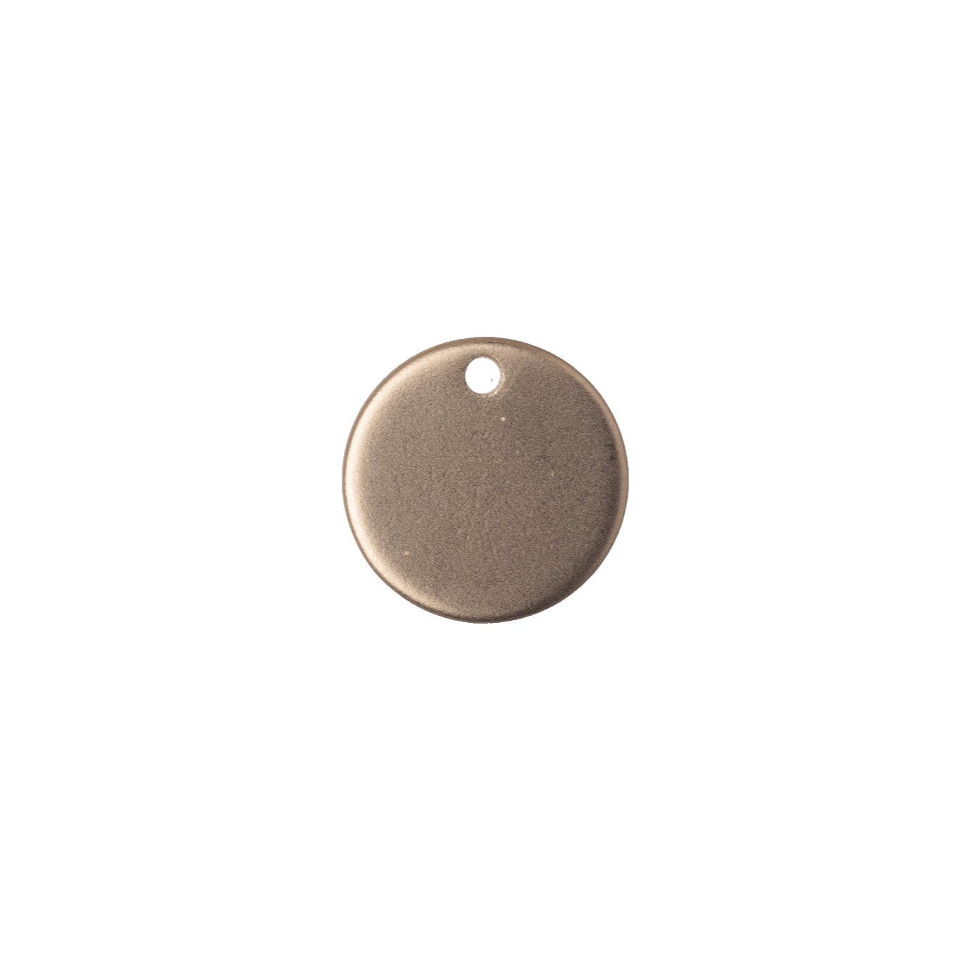 12mm Solid Flat Disc Charm - Made of plated brass - Sold individually - K28