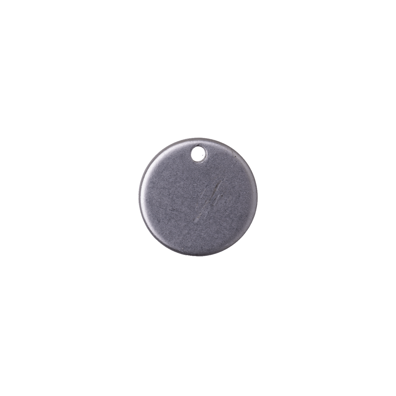 12mm Solid Flat Disc Charm - Made of plated brass - Sold individually - K28