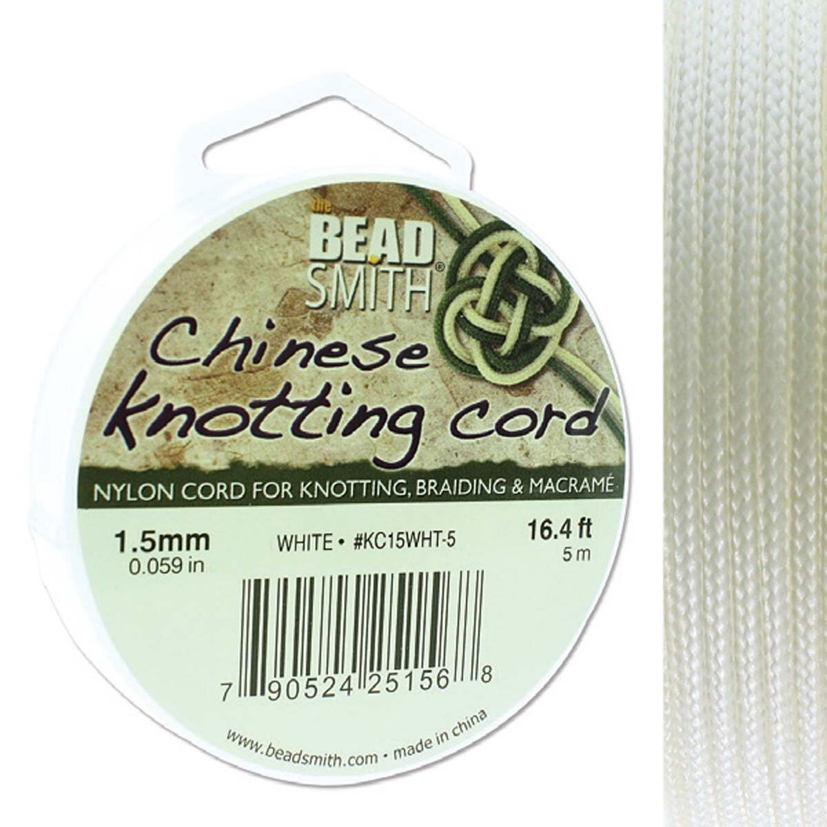 KNOTTING CORD 1.5MM 5 METER WHITE