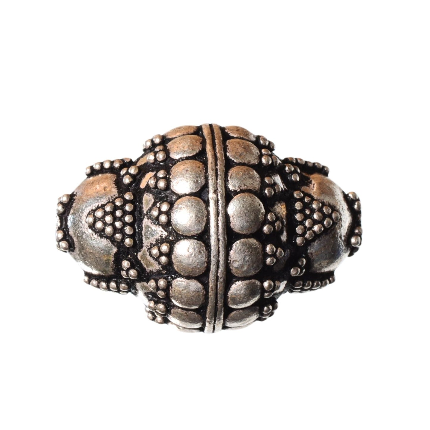 Sterling Silver Ornate Focal Bead – 24mm Heavy